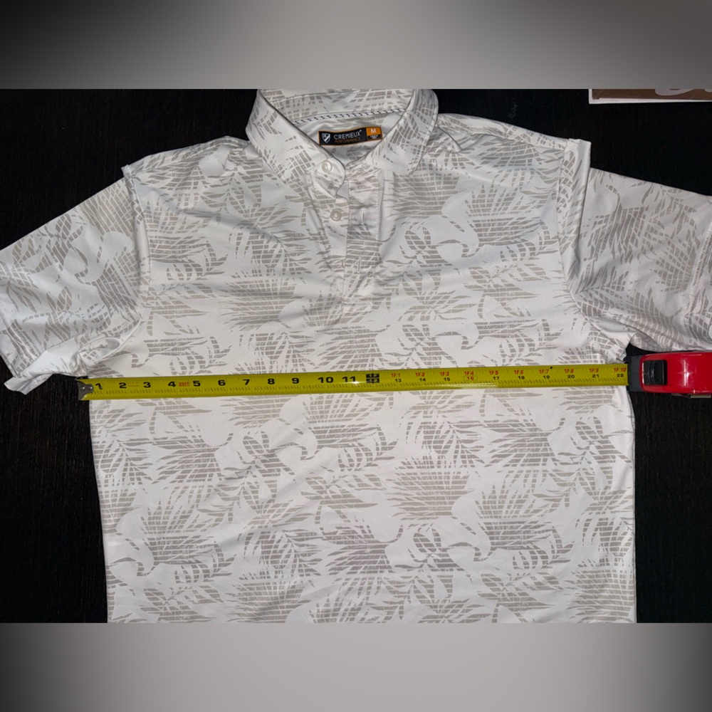 Daniel Cremieux White Patterned Polo Shirt - Picture 5 of 6